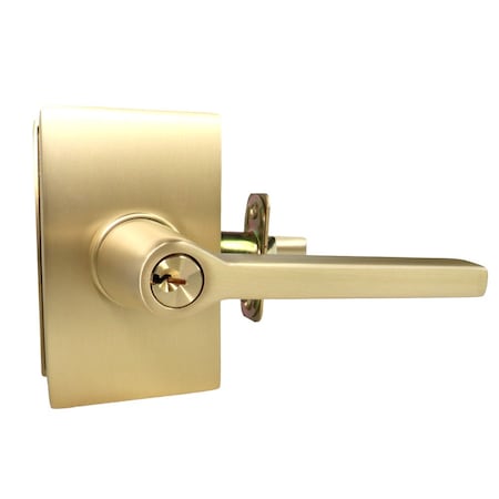 Helios Lever Right Hand 2-3/8 In Backset  Strike Keyed Entry For 1-1/4 In To 2-1/16 In Door